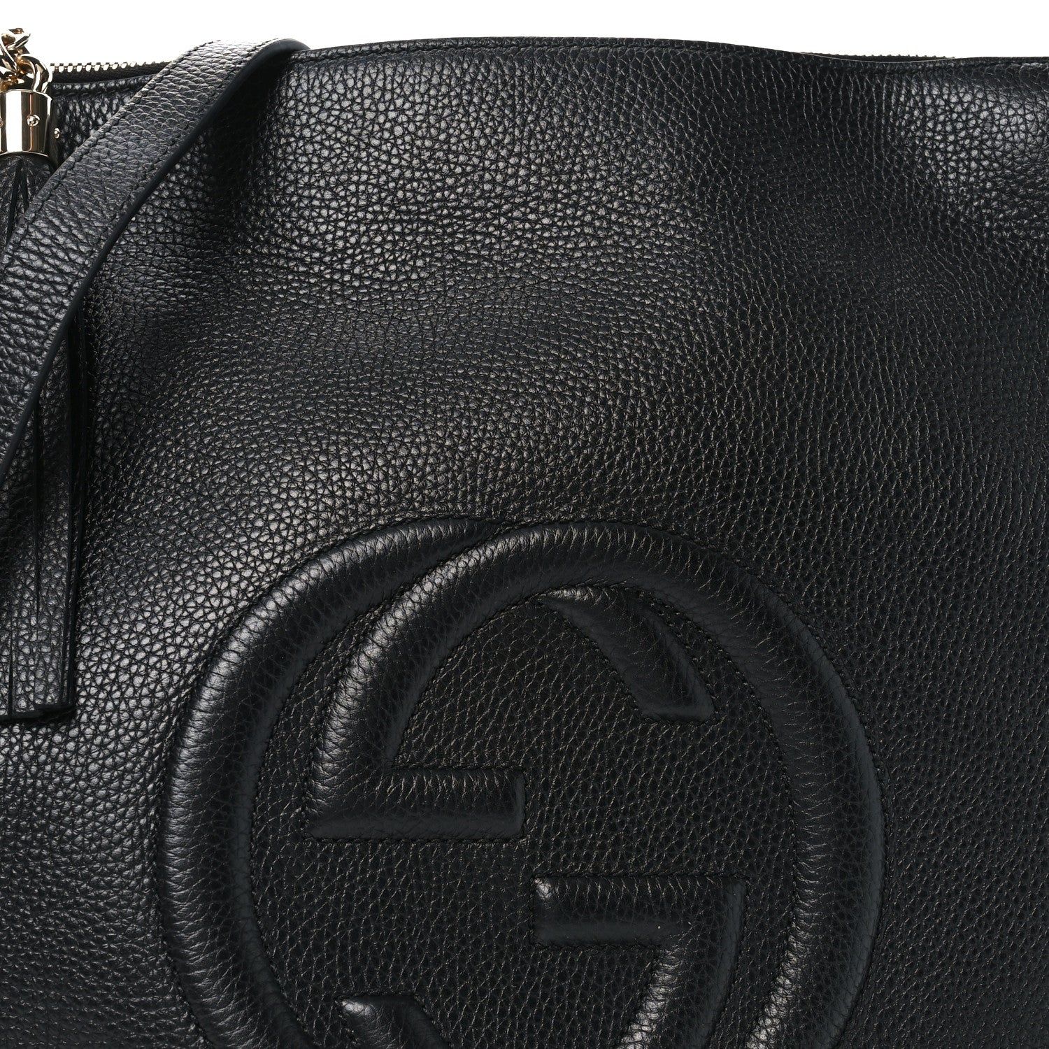Gucci Pebbled Calfskin Large Soho Hobo Black 8 of 10