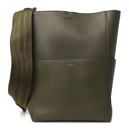 Celine Soft Grained Calfskin Sangle Bucket Bag Light Khaki 1 of 13