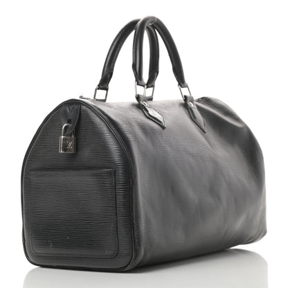Louis Vuitton Epi Speedy 30 Black 3 of 23