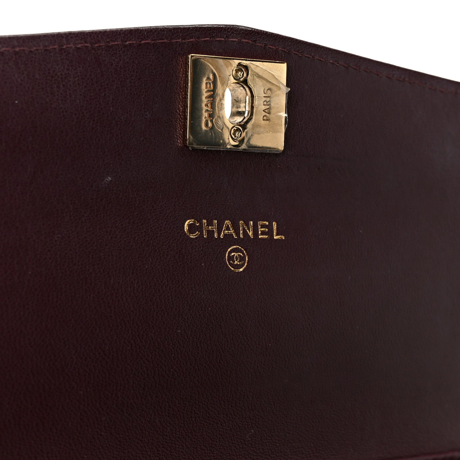 Chanel Lambskin Chevron Quilted Wallet On Chain WOC Black 6 of 11