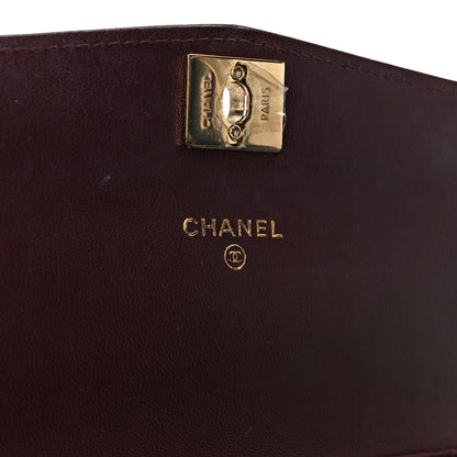 Chanel Lambskin Chevron Quilted Wallet On Chain WOC Black 6 of 11