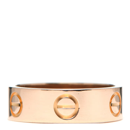 Cartier 18K Pink Gold 5.5mm LOVE Ring 51 5.75 1 of 5