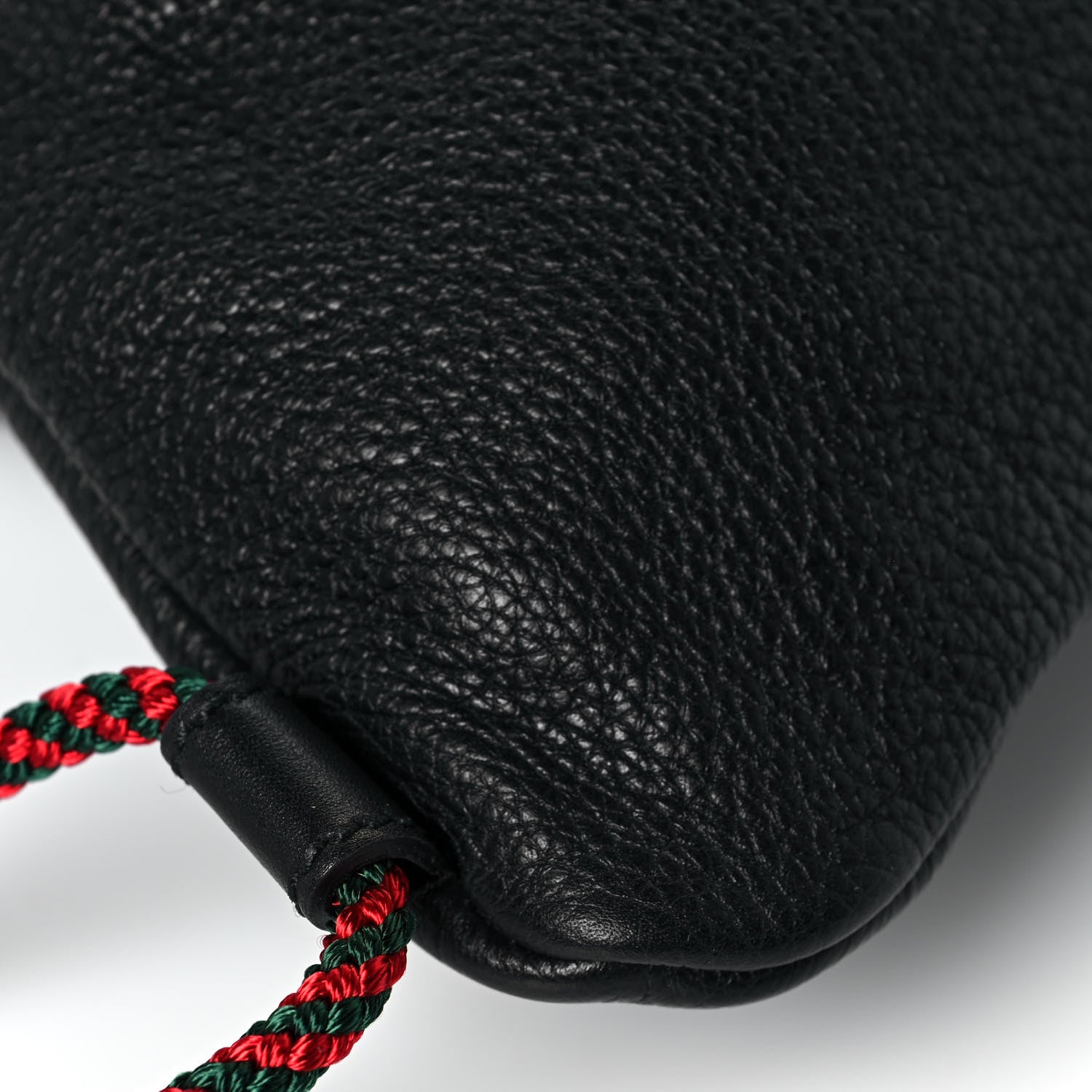 Gucci Calfskin Logo Drawstring Backpack Black 8 of 13