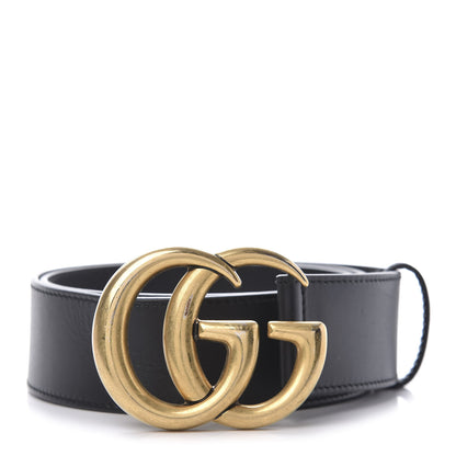 Gucci Calfskin Double G 40mm Belt 80 32 Black 1 of 5