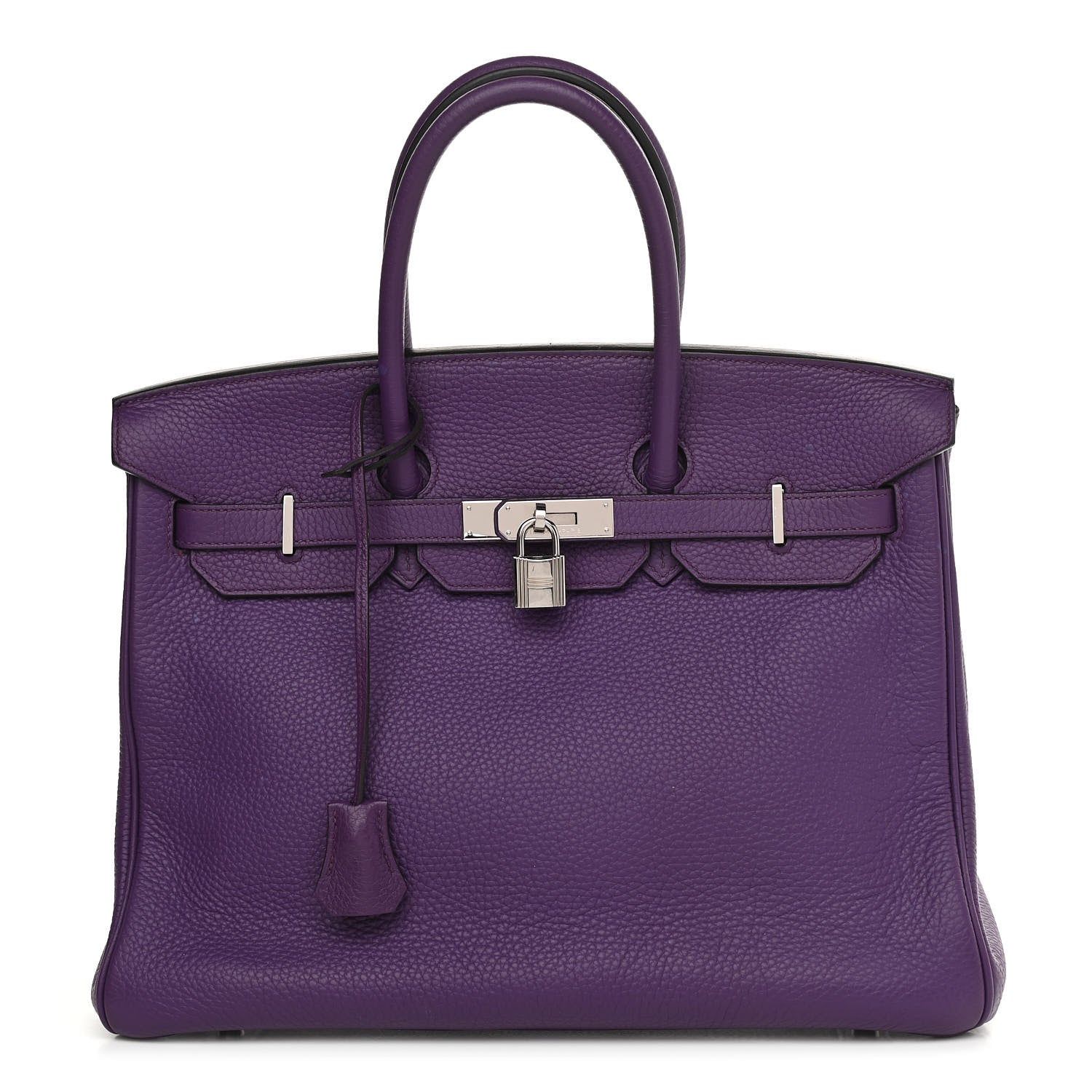 Hermes Taurillon Clemence Birkin 35 Ultraviolet 1 of 17