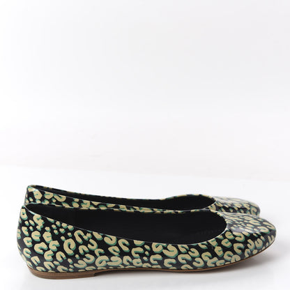 Louis Vuitton Patent Leopard Ballet Flats 40 Blue Infini 4 of 9