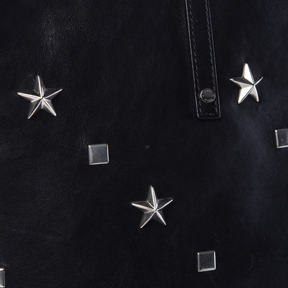 Jimmy Choo Calfskin Sasha Star and Square Studded Shopper Tote Black 8 of 8