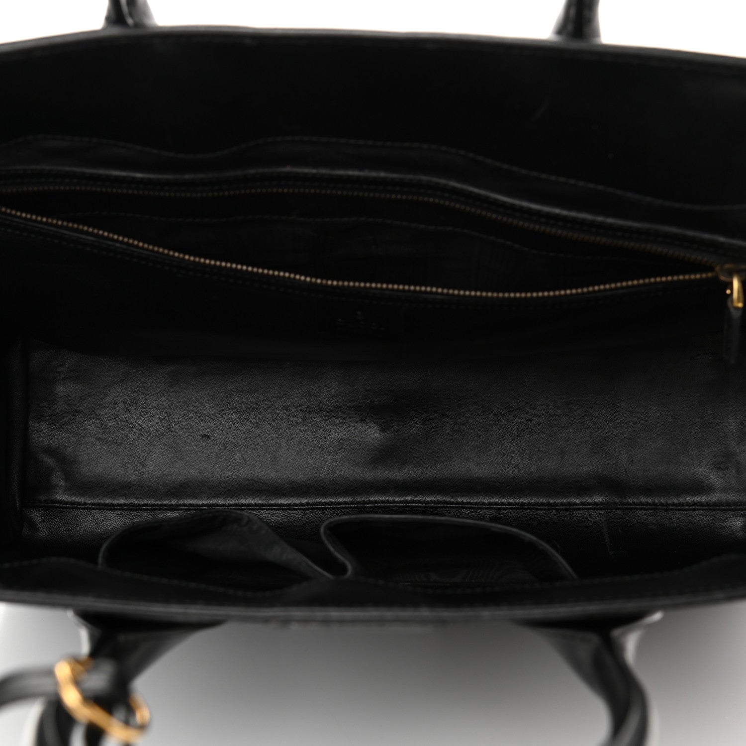 Gucci Calfskin Medium Lady Buckle Top Handle Bag Black 4 of 13