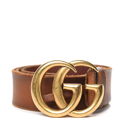 Gucci Faded Calfskin Double G 40mm Belt 80 32 Cuir 1 of 6
