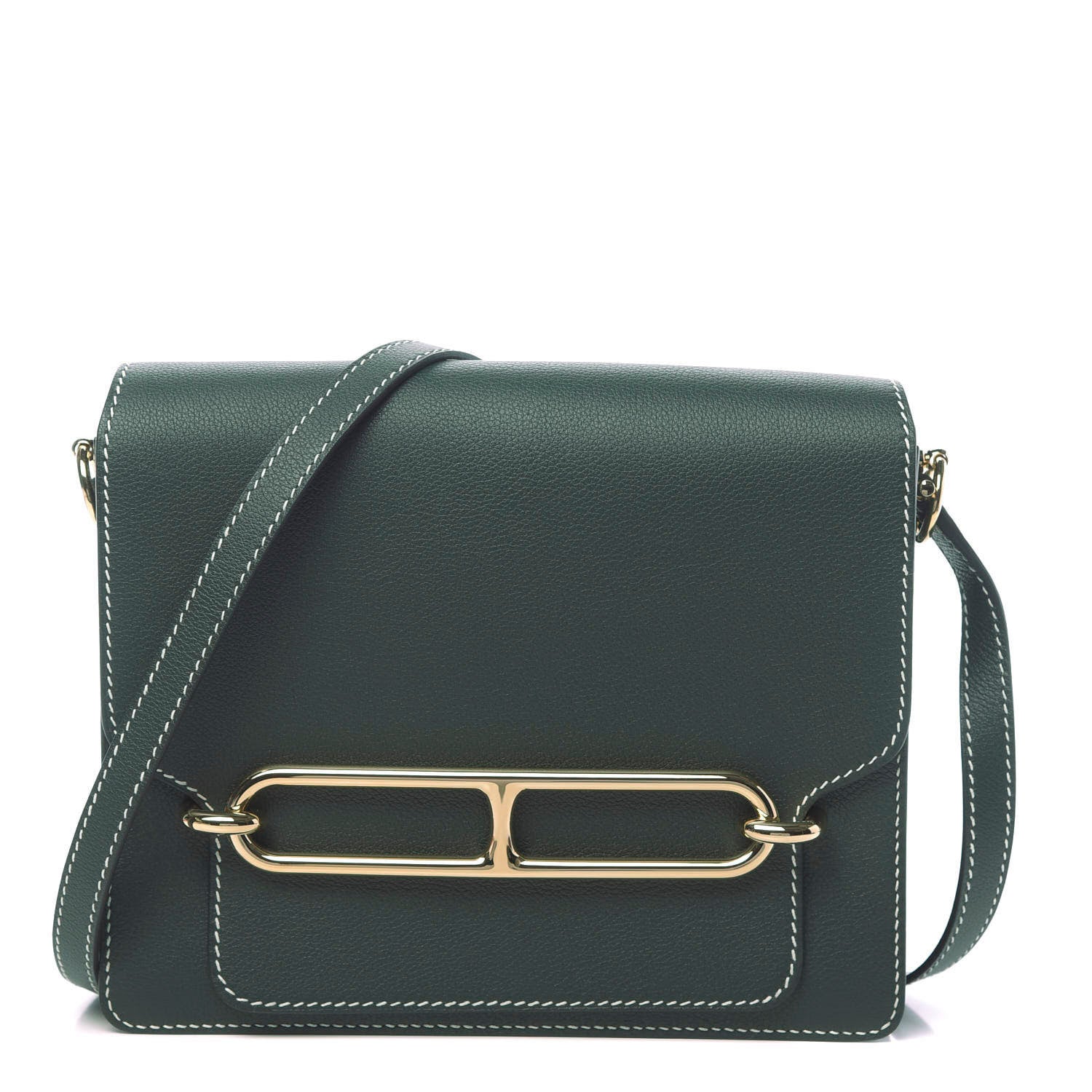Hermes Evercolor Sac Roulis 23 Vert Anglais 1 of 11