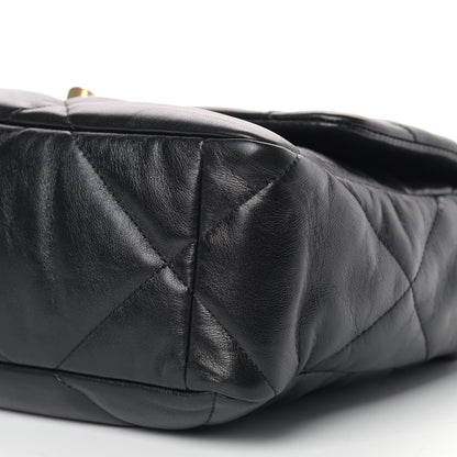 Chanel Lambskin Quilted Large Chanel 19 Flap Black 9 of 10