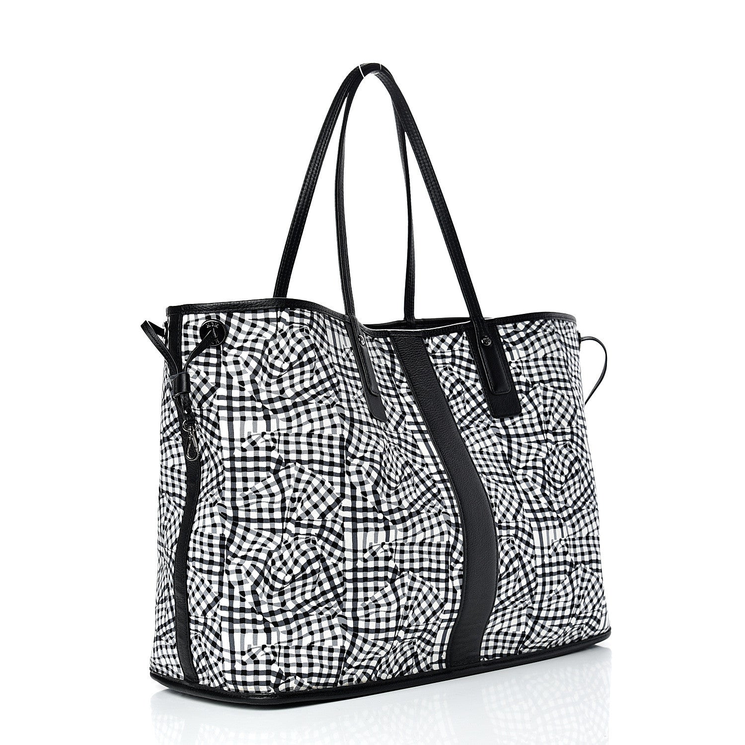 MCM Visetos Large Liz Reversible Shopper Tote Black 5 of 18
