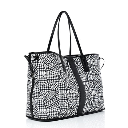 MCM Visetos Large Liz Reversible Shopper Tote Black 5 of 18