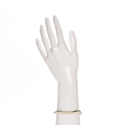 David Yurman Sterling Silver 14K Yellow Gold 5mm Metro Cable Bracelet 2 of 6