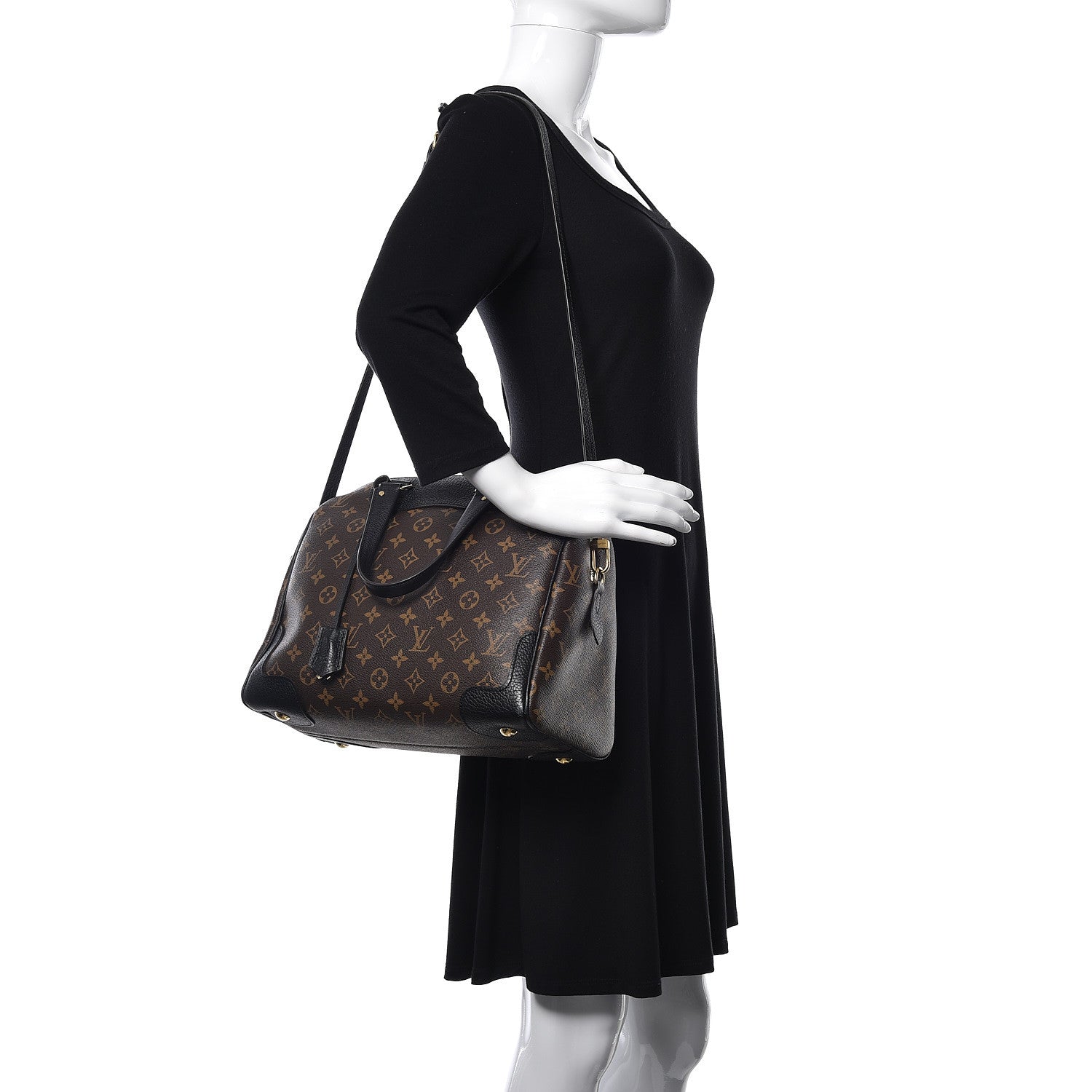 Louis Vuitton Monogram Retiro NM Black 3 of 12