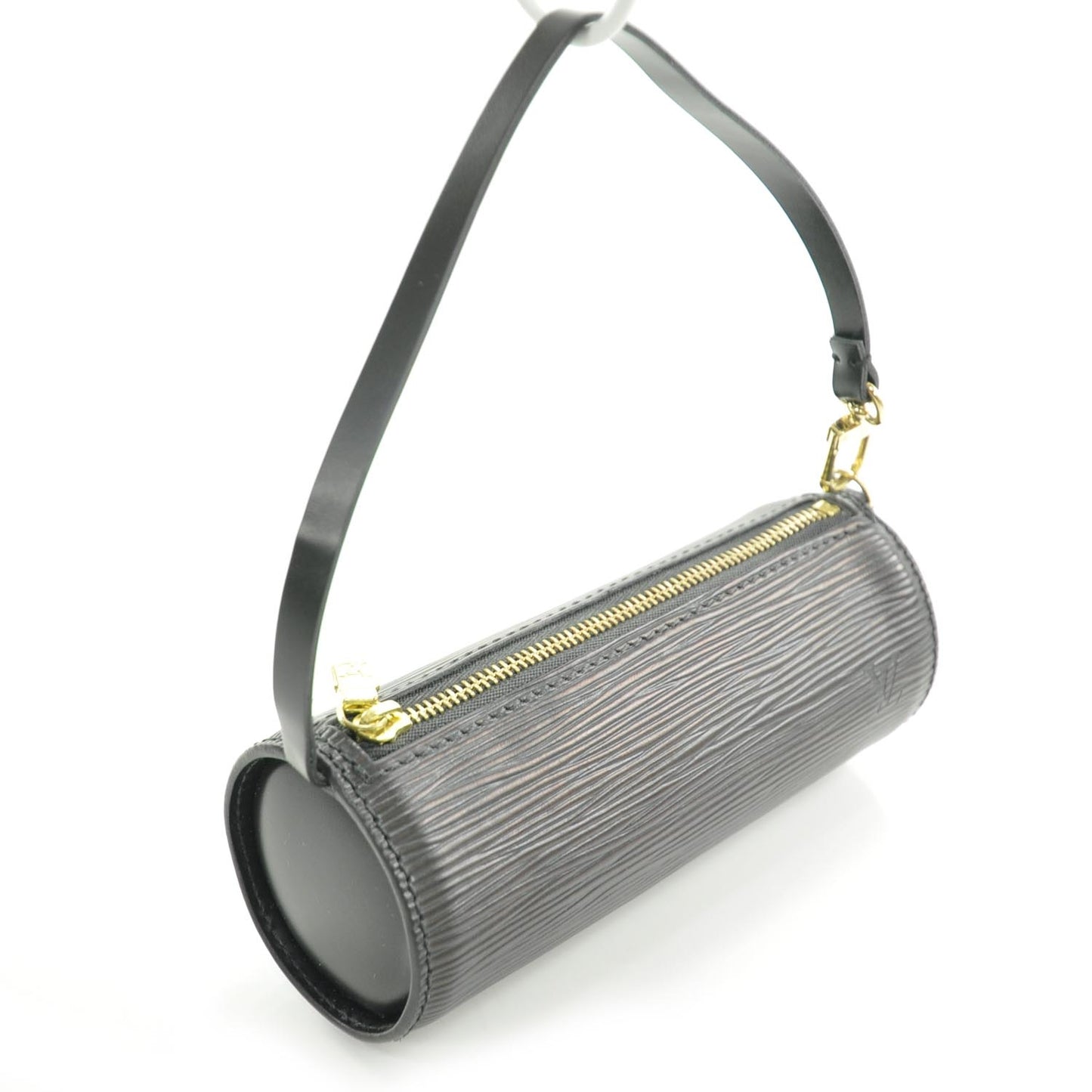 Epi Trousse Ronde Case Makeup Accessory Bag Black