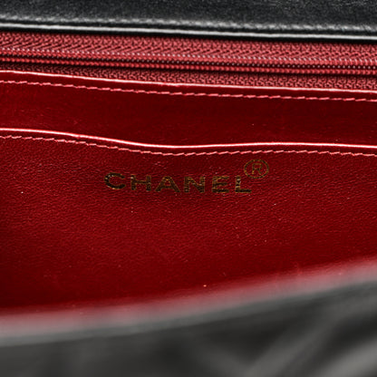 Chanel Lambskin Quilted XL Jumbo Single Flap Black 6 of 10