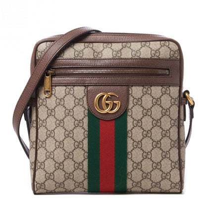 Gucci GG Supreme Monogram Web Small Ophidia Messenger Bag Brown 1 of 8