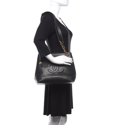 Chanel Caviar CC Shoulder Bag Black 2 of 12