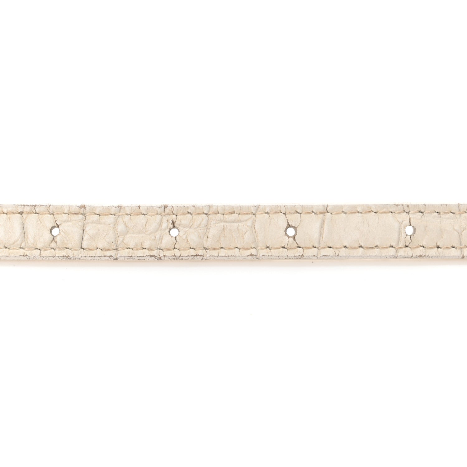 Balenciaga Calfskin Crocodile Embossed Small Hourglass Top Handle Bag White 19 of 28