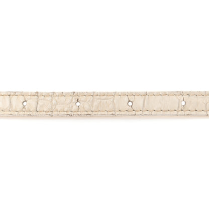 Balenciaga Calfskin Crocodile Embossed Small Hourglass Top Handle Bag White 19 of 28