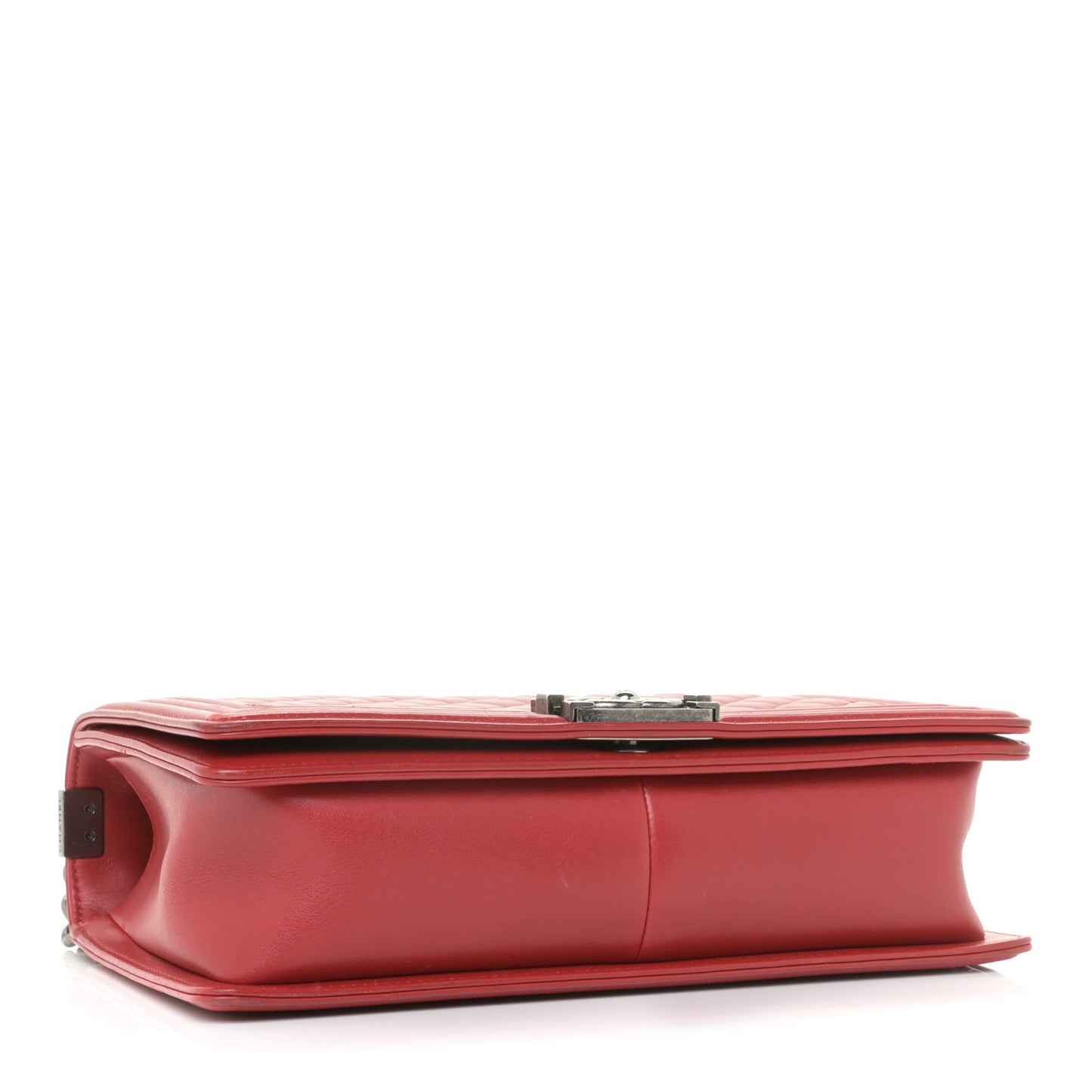 Lambskin Quilted New Medium Boy Flap Red