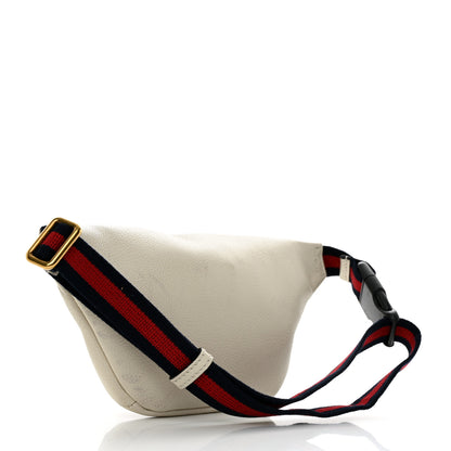 Gucci Grained Calfskin Small Logo Belt Bag White 2 of 11