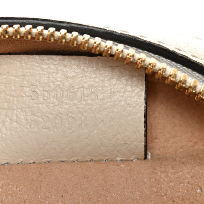 Gucci Textured Calfskin Web Mini Ophidia Round Shoulder Bag Mystic White 7 of 10