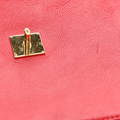 Louis Vuitton Calfskin Lockme MM Rouge 12 of 15