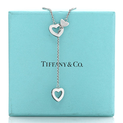 Tiffany Sterling Silver Heart Lariat Necklace 5 of 5