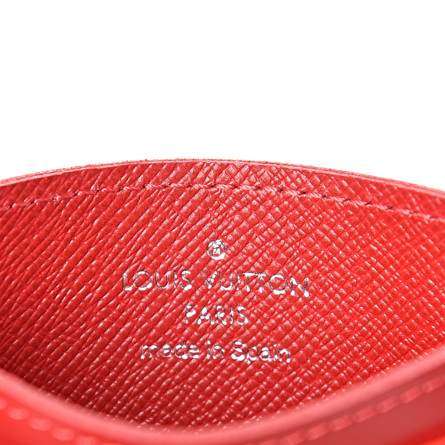 Epi Card Holder Carmine