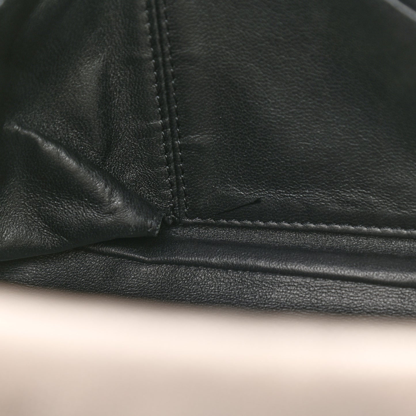 Metallic Deerskin Luxe Ligne Flap Bronze