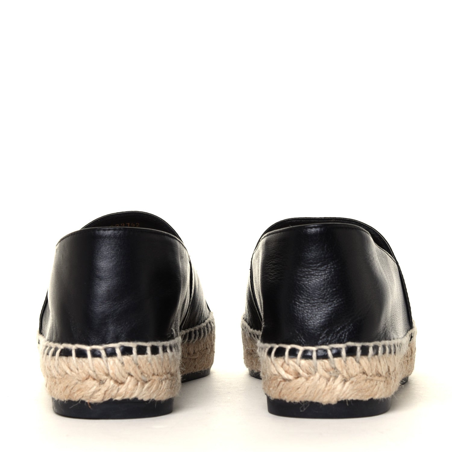 Chanel Lambskin CC Espadrilles 38 Black Beige 10 of 12