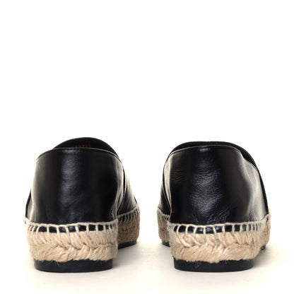 Chanel Lambskin CC Espadrilles 38 Black Beige 10 of 12