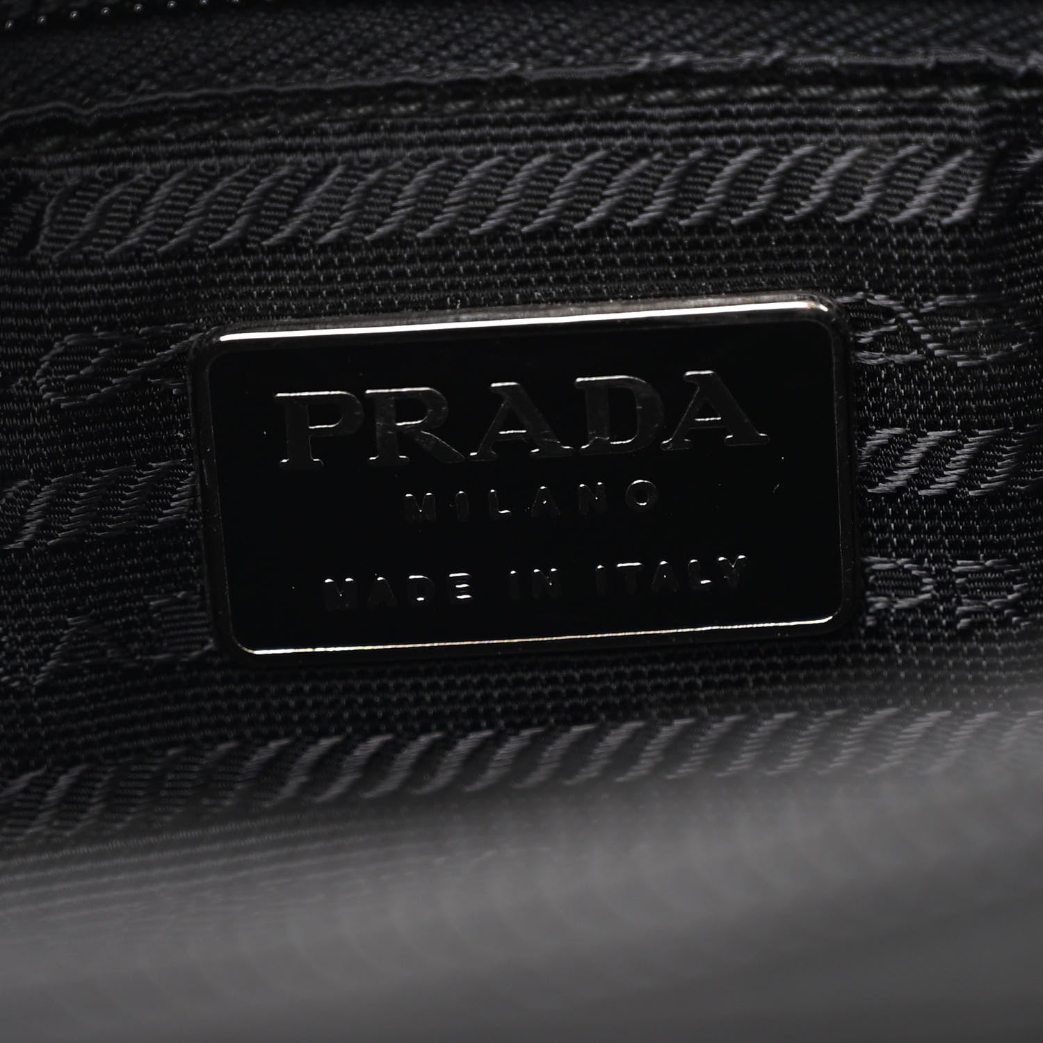 Prada Tessuto Nylon Bacheli Shoulder Bag Black 7 of 11