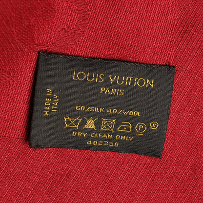 Louis Vuitton Silk Wool Monogram Shawl Pomme D'Amour 5 of 5