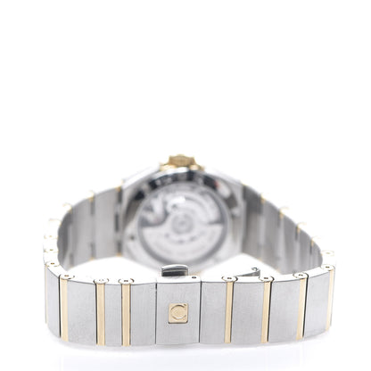 Omega Stainless Steel 18K Yellow Gold Diamond Bezel Yellow Mother of Pearl 27mm Constellation Automatic Watch 123.25.27.20.57.002 3 of 6