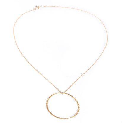 Tiffany 18k Yellow Gold Paloma Picasso Hammered Circles Pendant Necklace 3 of 8