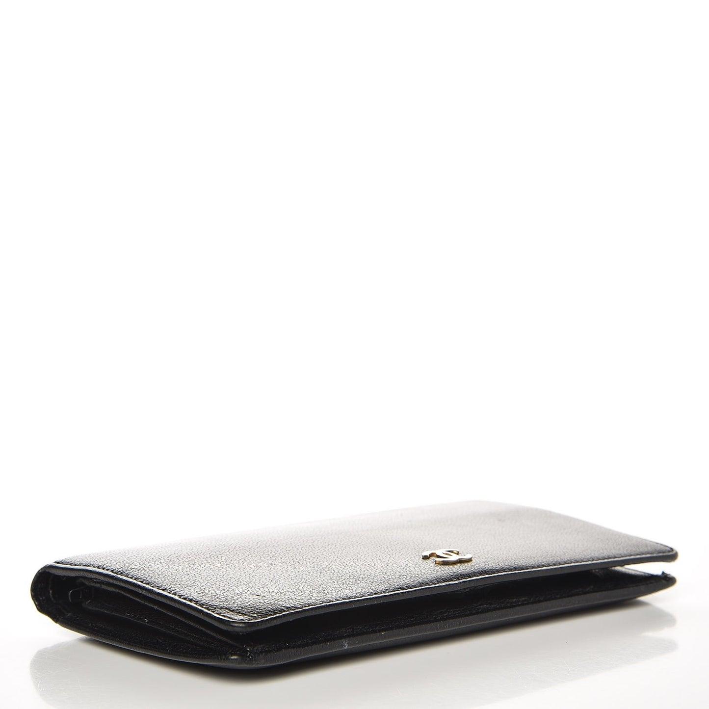 Goatskin Yen Wallet Black