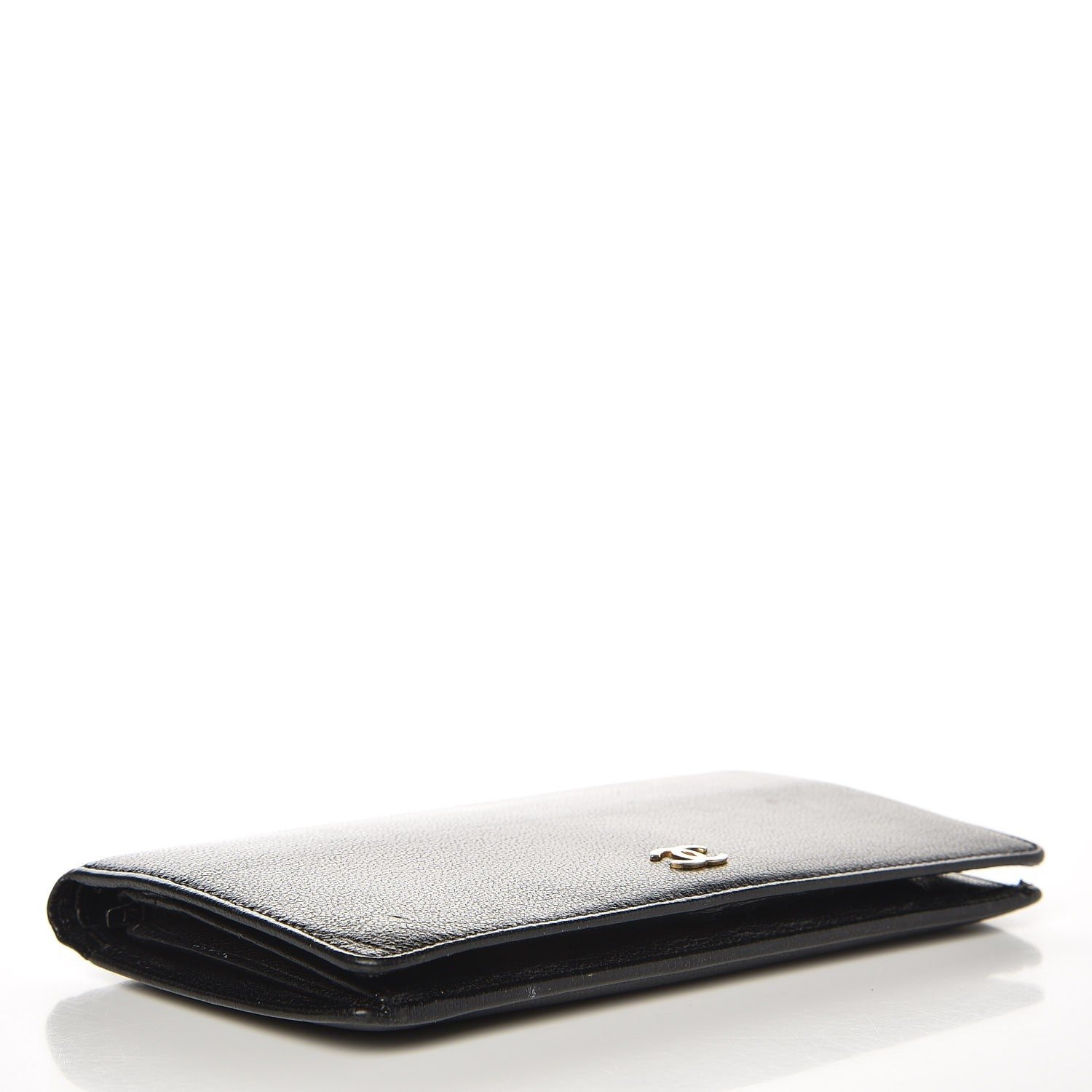Chanel Goatskin Yen Wallet Black 4 of 13