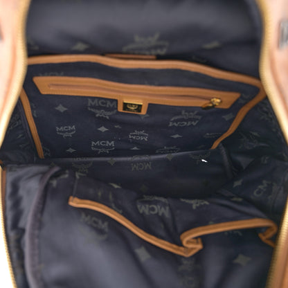 MCM Visetos Studded Medium Stark M Backpack Cognac 5 of 12