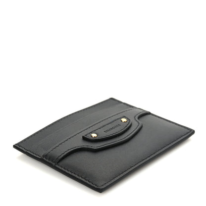 Balenciaga Smooth Calfskin Neo Classic Gold Hardware City Card Case Black 4 of 7
