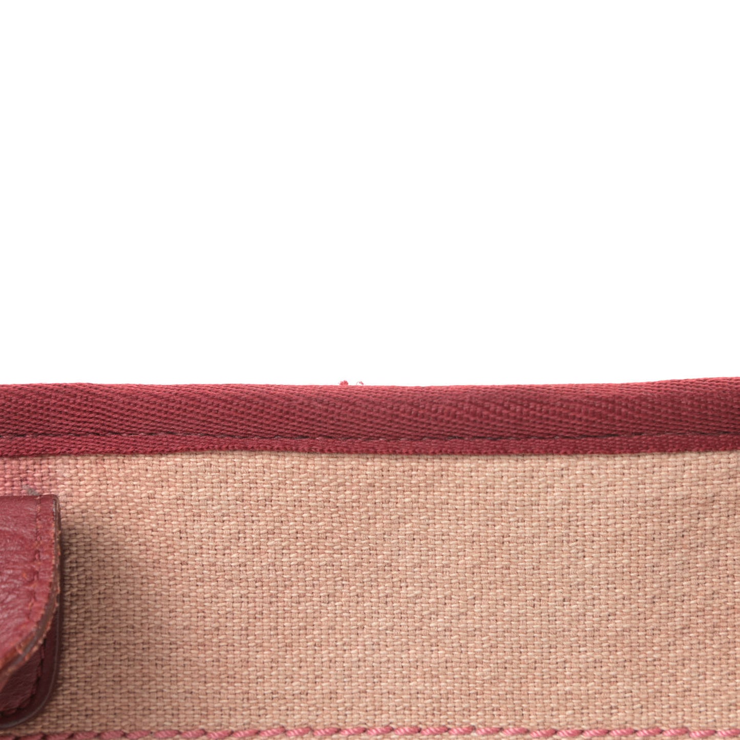 Canvas Medium Deauville Tote Red