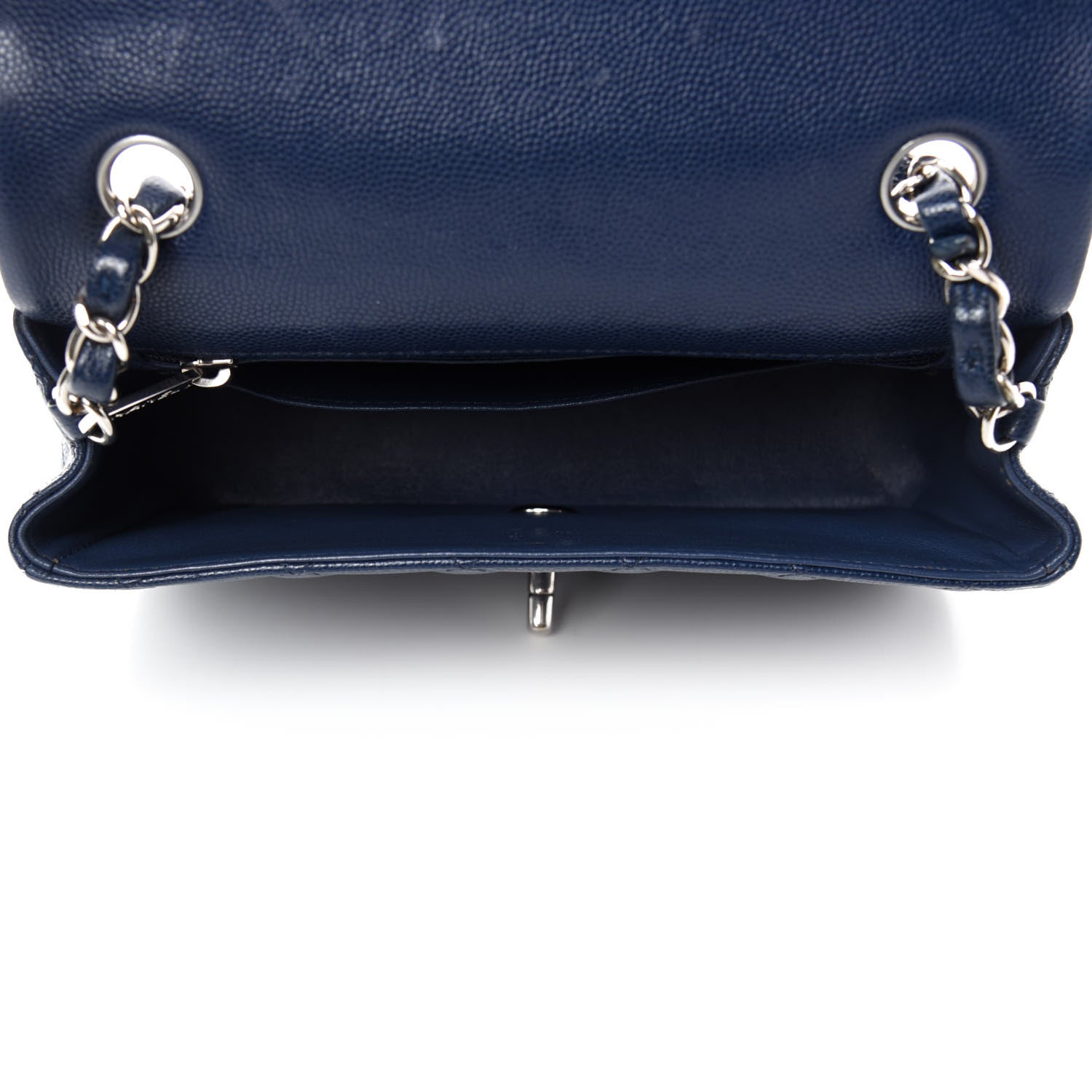 Chanel Caviar Quilted Mini Rectangular Flap Navy 5 of 10