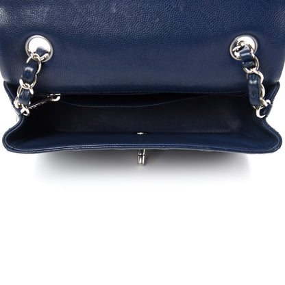 Chanel Caviar Quilted Mini Rectangular Flap Navy 5 of 10