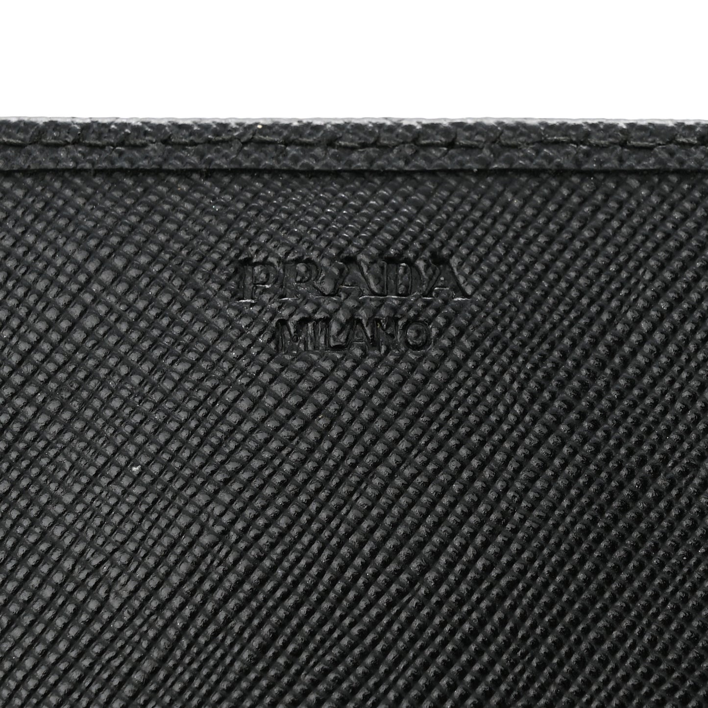 Saffiano Metal Oro Chain Wallet Black