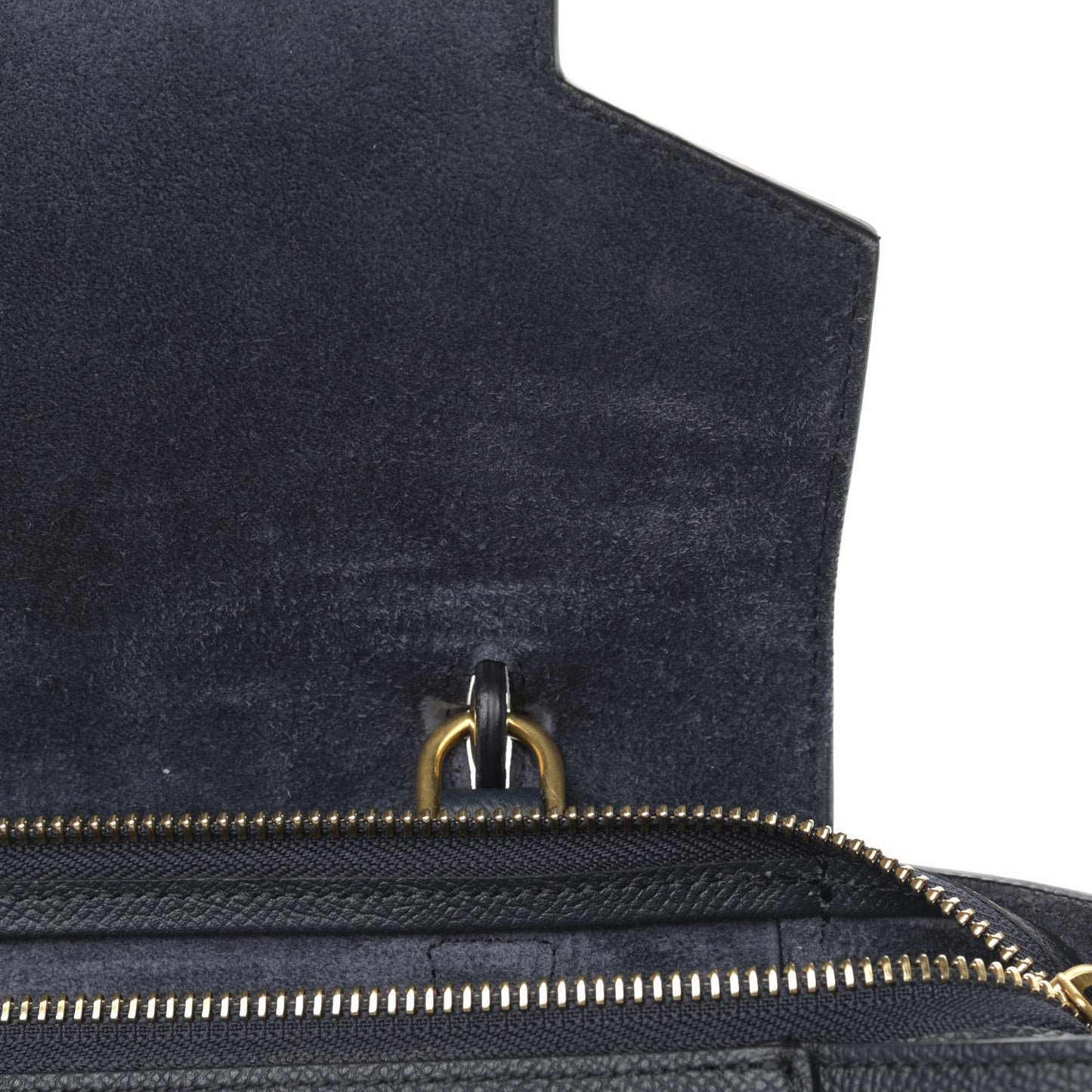 Grained Calfskin Mini Belt Bag Grey