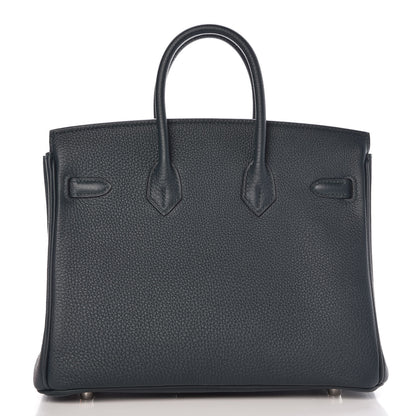 Hermes Togo Swift Officier Birkin 25 Vert Cypress Bleu Zellige 3 of 34