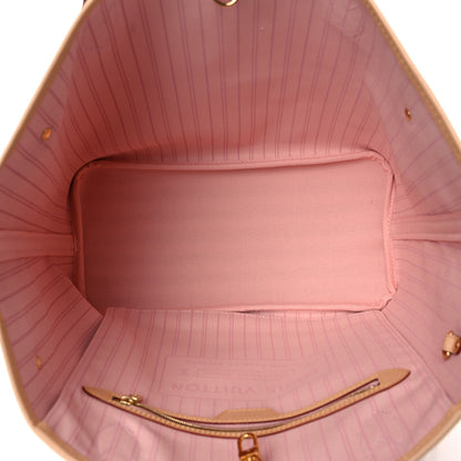 Louis Vuitton Damier Azur Neo Neverfull MM Rose Ballerine 5 of 11