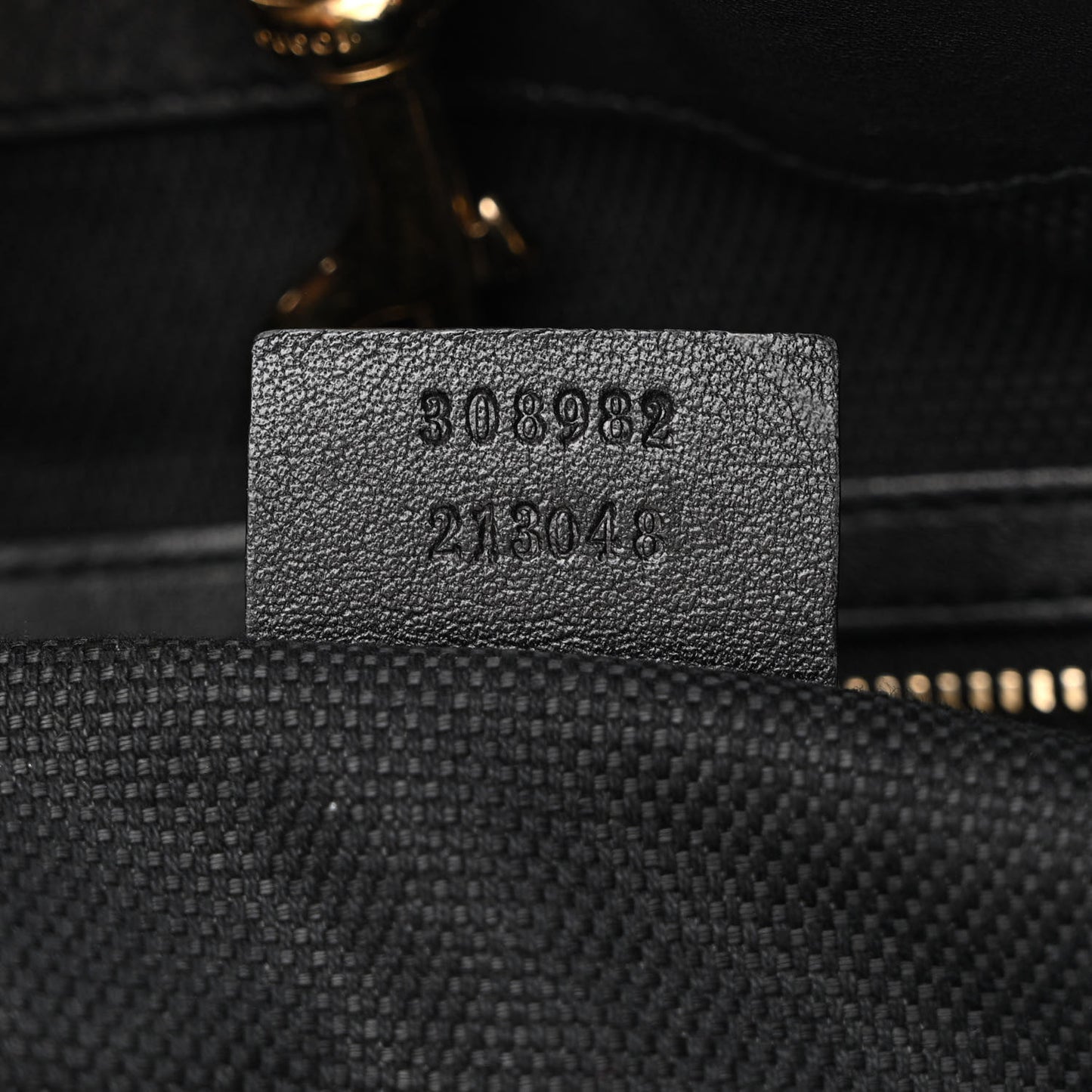 Patent Medium Soho Chain Shoulder Bag Black
